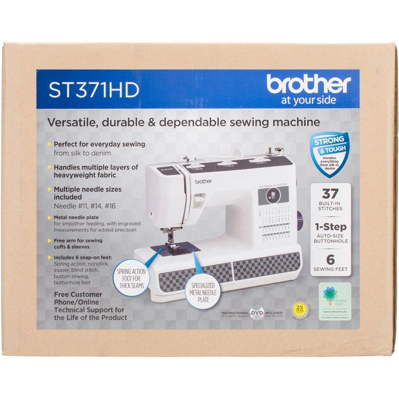 Heavy-Duty Sewing Machine with 37 Stitches, Durable & Versatile