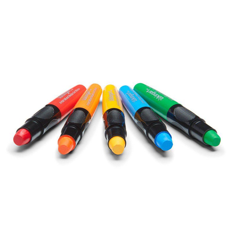 Mixed Media Gel Stick Crayons - 12 Vibrant Primary Colors for Art & Craft