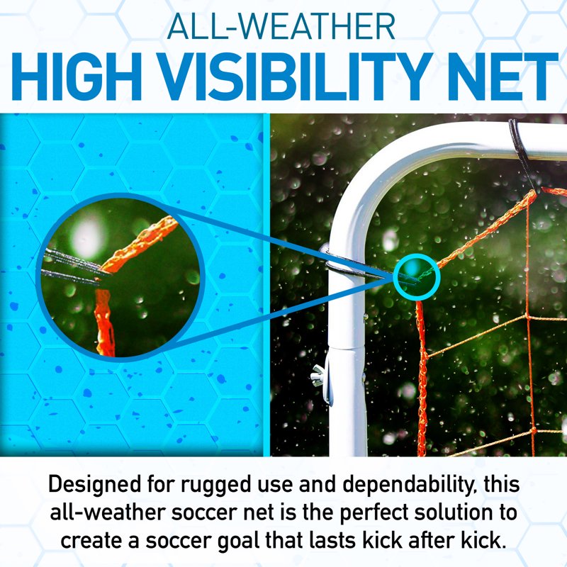 All-Weather Replacement Net with Bungees for 6' x 12' Rebounders