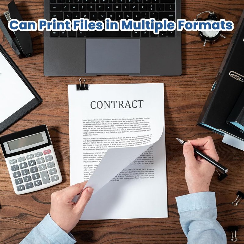 Thermal Paper Rolls 8.5x11 US Letter for Portable Printers - BPA-Free, Long-Lasting, 2 Rolls