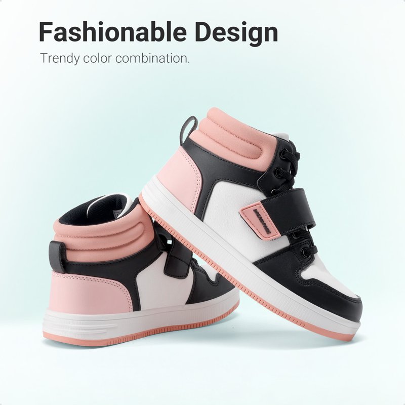 Kids High Top Basketball Sneakers - Youth Boys & Girls Athletic Shoes