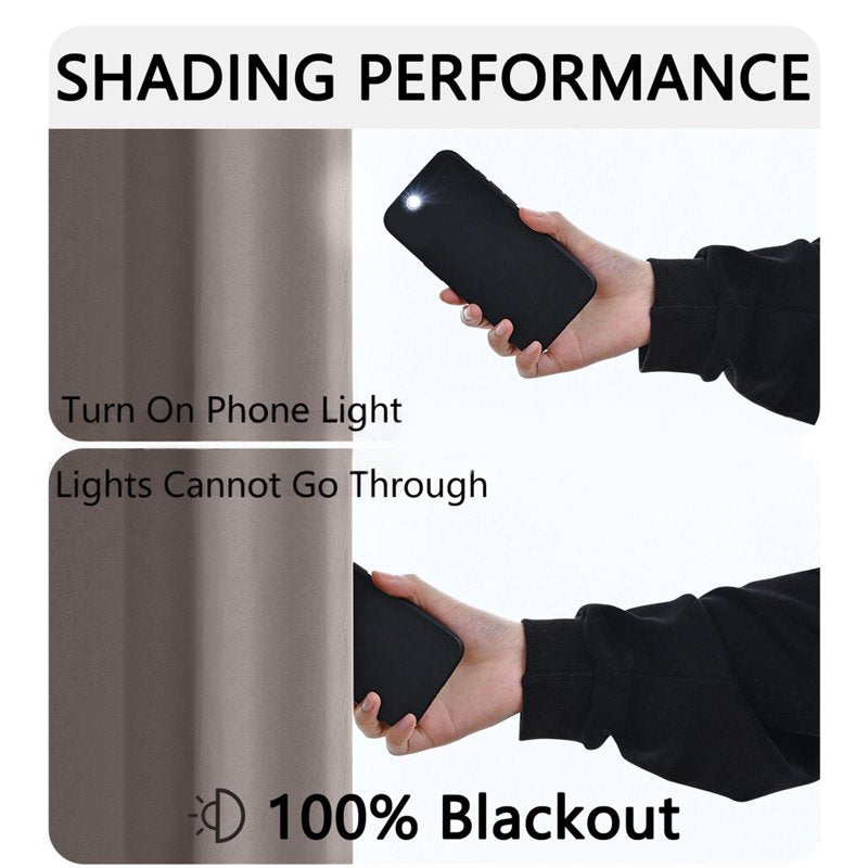 Blackout Thermal Insulation Curtains 79 Inch - Minimalist Window Coverings