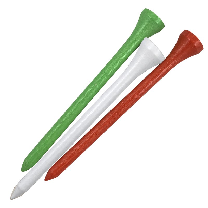 Wood Golf Tees 2 3/4 Inch Citrus Mix 90 Count Durable Classic Design