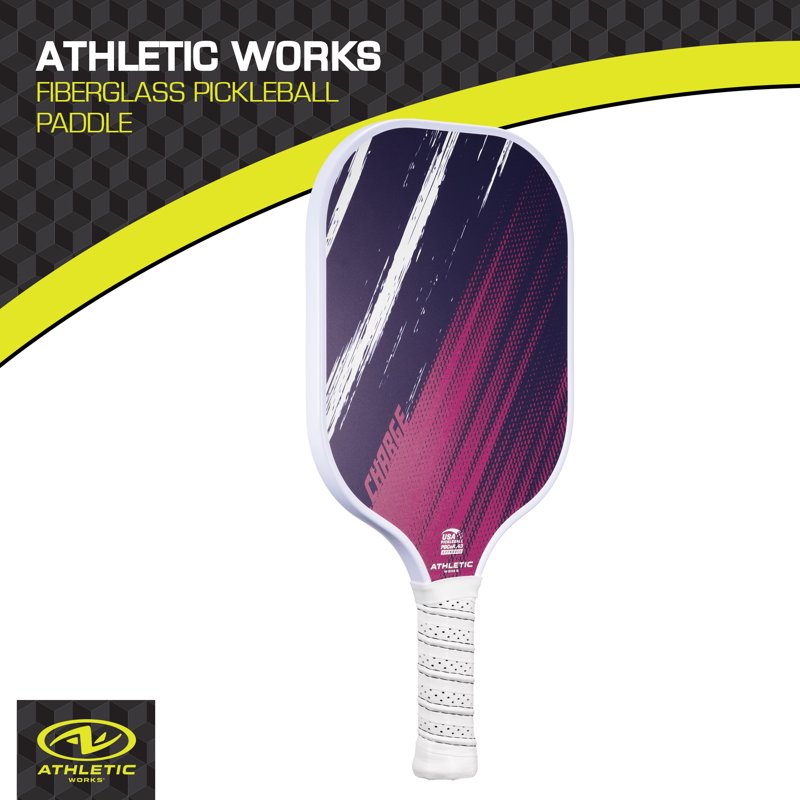 (2 Pack) Athletic Works Charge Pickleball Paddle - Pink, Navy, White