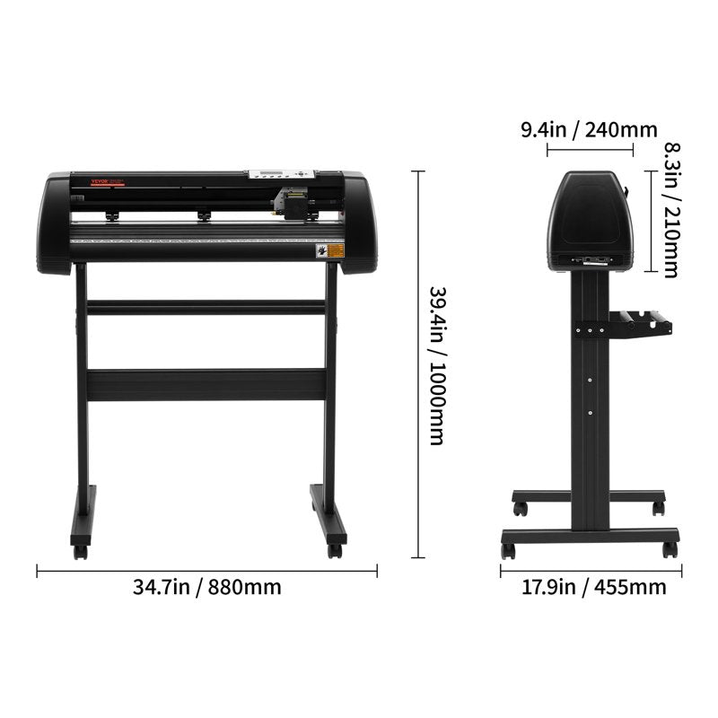Vinyl Cutter Plotter Machine 720mm Sign Making for Windows with LCD Display