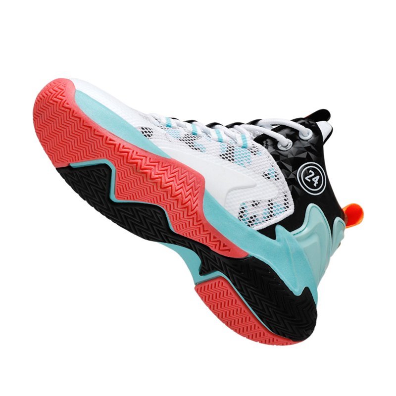 Kids' Basketball Sneakers Boys Girls High Top Sports Shoes Comfortable Breathable Lightweight