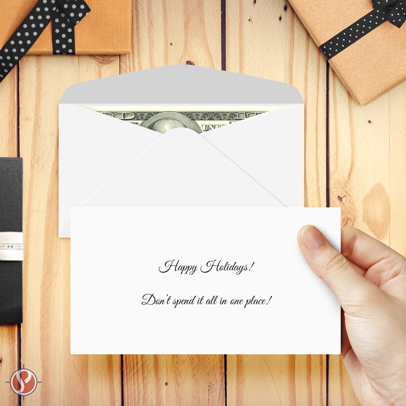 Holiday Money Envelope with Blank Cards - Festive Christmas Gift Holder
