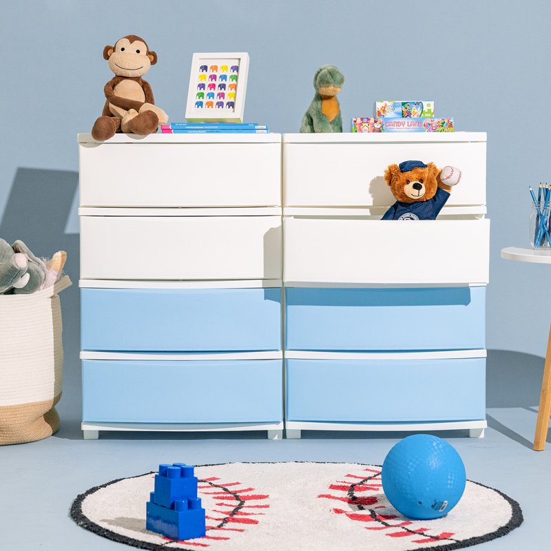 Wide Drawer Storage Organizer Unit for Bedroom Closet Living Room Nursery