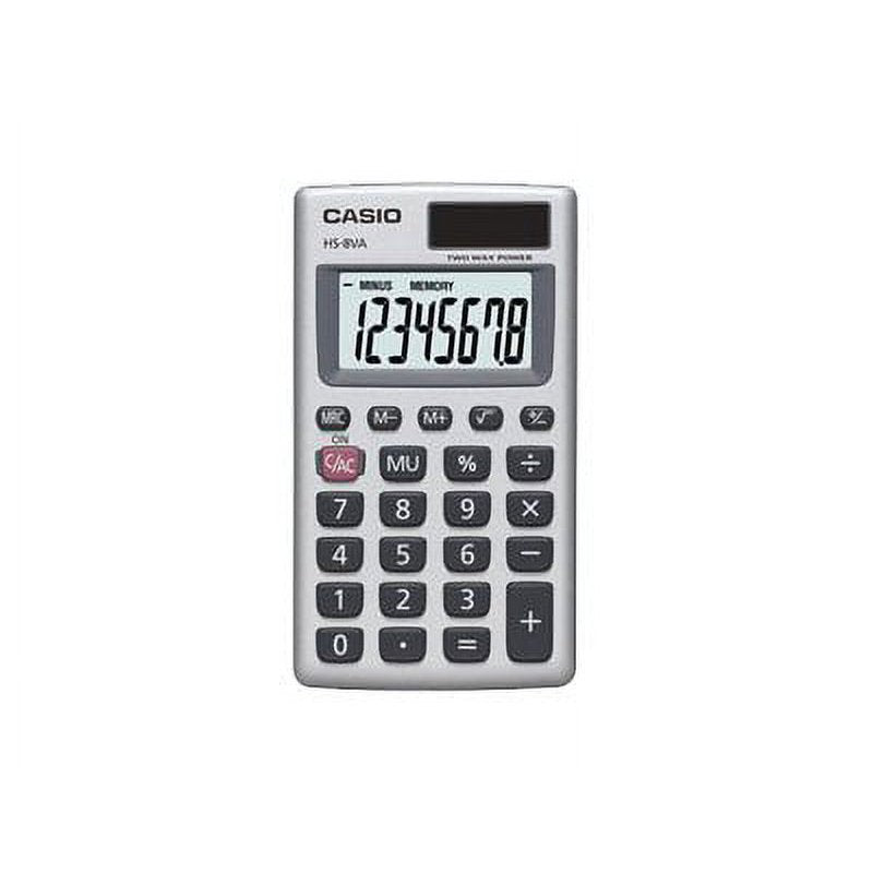 8 Digit Solar Calculator - Large Display, Desk Office Use