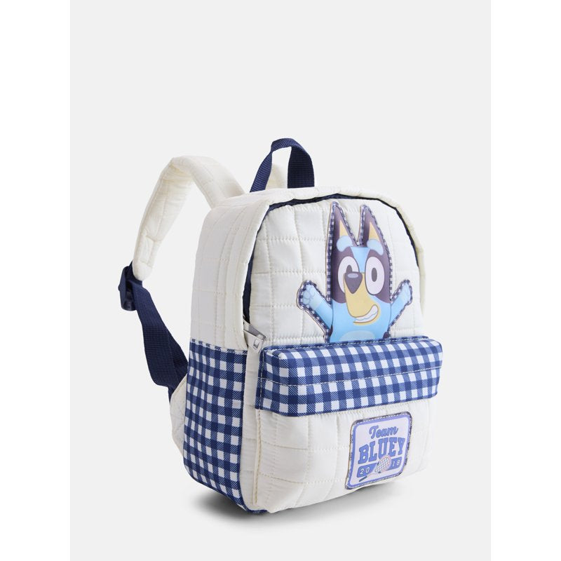 Bluey Girls 10-Inch Mini Quilted Backpack - Kids School & Travel Bag