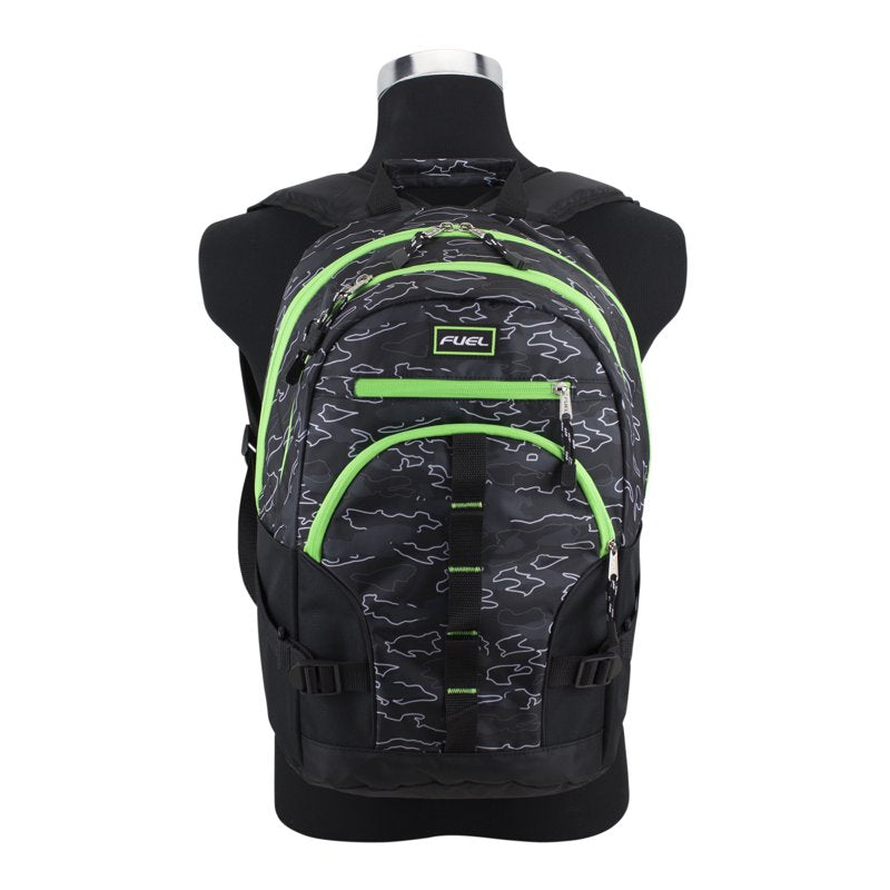 Fuel Dynamo Multipocket Active Backpack - Camo Outline, Large Capacity, Laptop Compatible