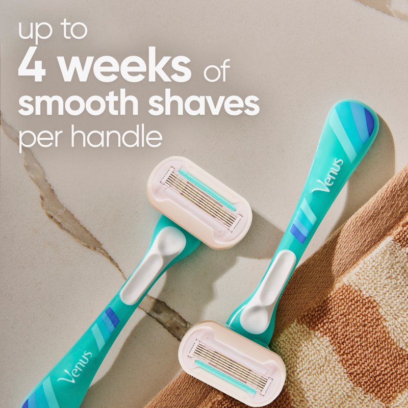 Disposable Razors for Women - 2 Count, Extra Smooth Sensitive Shave