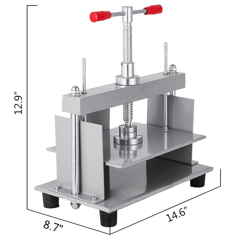 Heavy Duty Steel Bookbinding Press Machine 12 x 8.7 Inch for Handmade Books & Paper Flattening