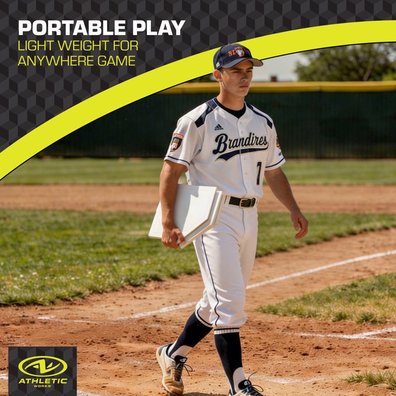 Baseball & Softball Base Set - 5 Pieces for Practice and Games