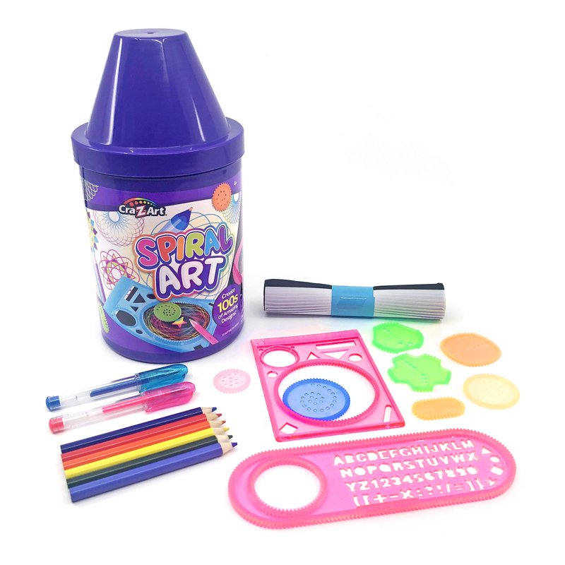 Travel Spiral Art Set for Kids - Creative Geometric Drawing Kit