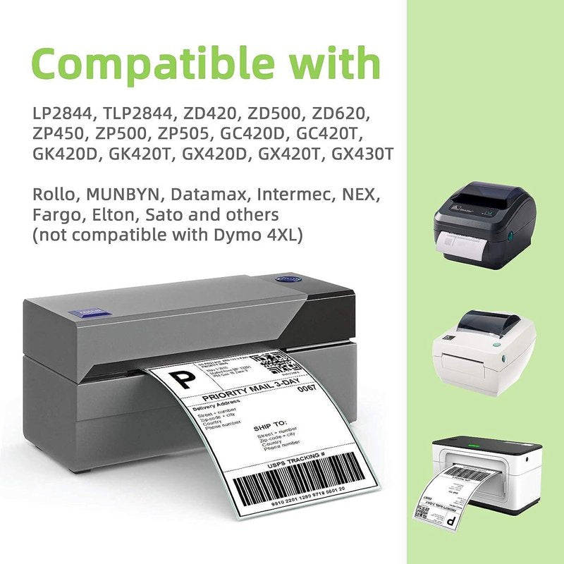 Thermal Barcode Label Rolls 2x1 Inches for FBA & Shipping - 1300 Labels per Roll
