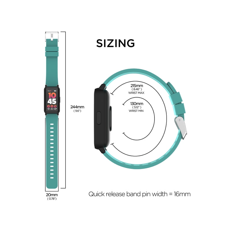 Unisex Fitness Tracker Smartwatch with Heart Rate Monitoring and Multi-Sport Mode
