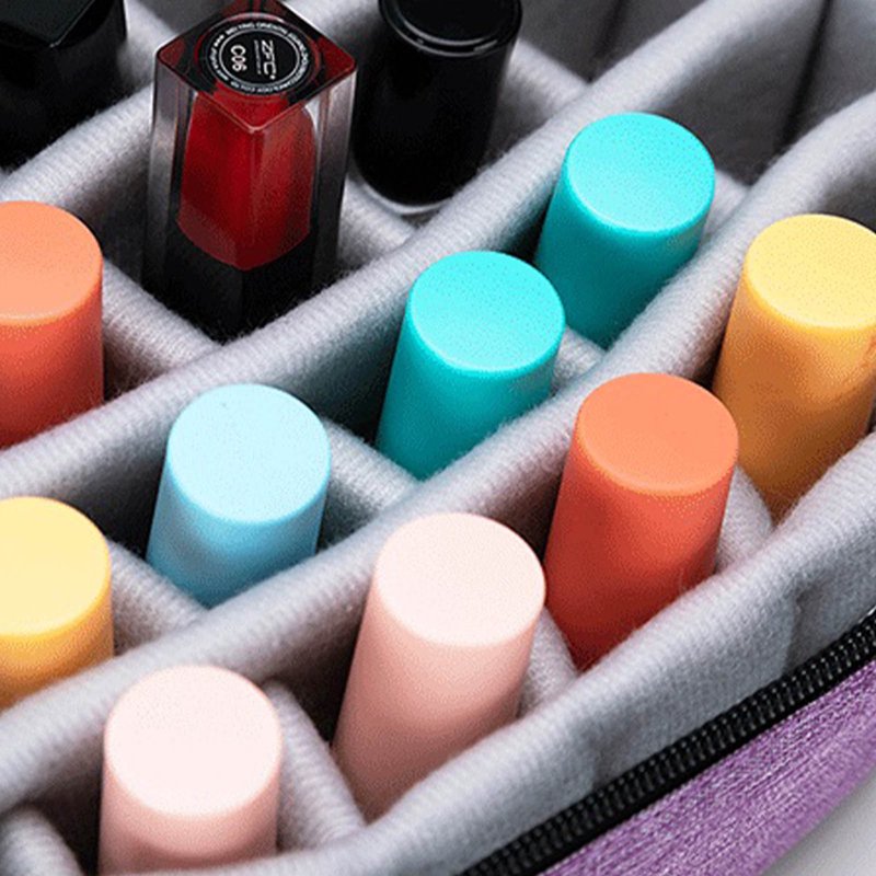 Large Double-Layer Sewing Organizer Box with Pockets and Compartments