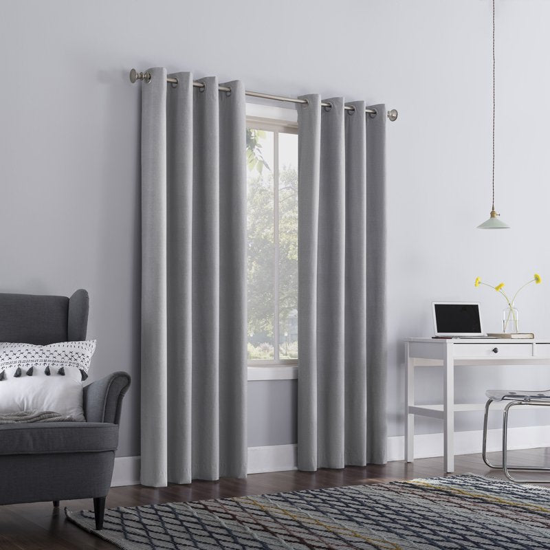 Thermal Insulated Blackout Curtain Panel - Light Blocking & Energy Saving