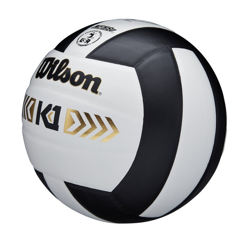 Wilson K1 Gold Volleyball - Official Size Indoor Durable Leather