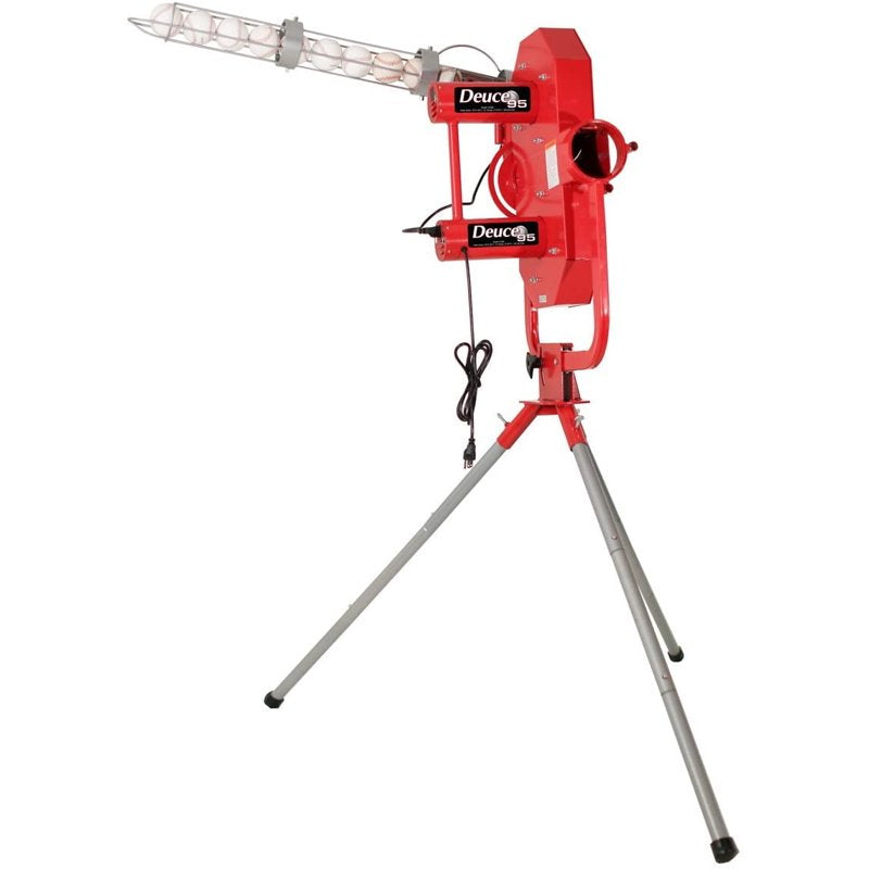 Baseball Pitching Machine with Automatic Ball Feeder, 95 MPH Speed