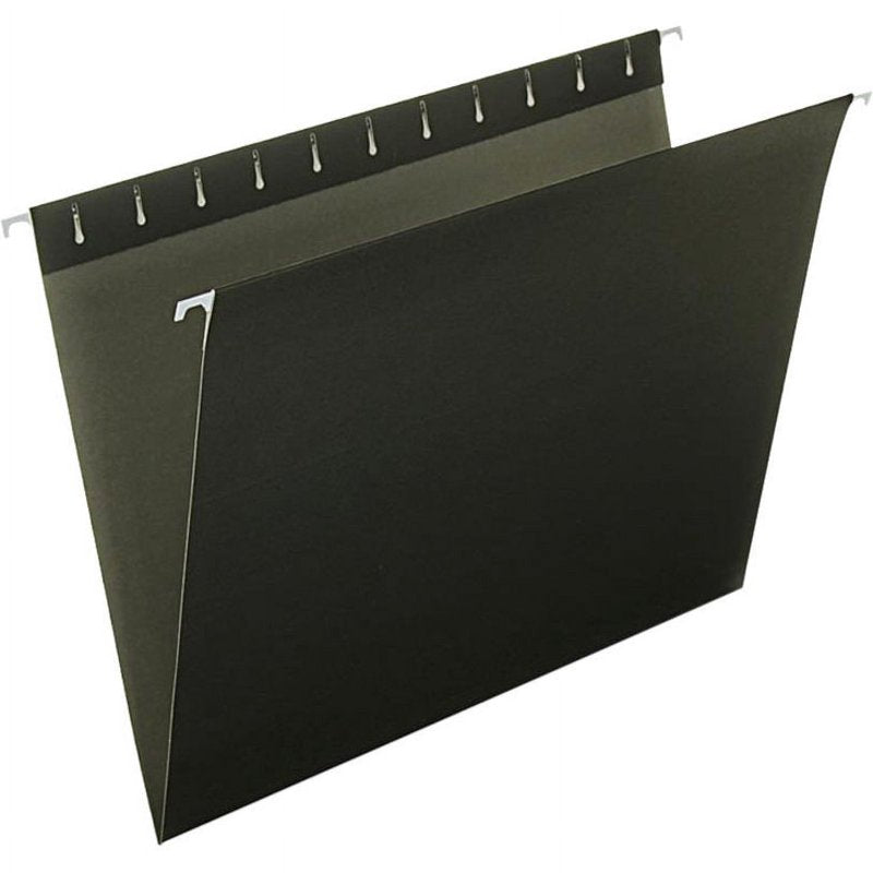 Heavy Duty Letter Size Hanging File Folders 25 Pack Black