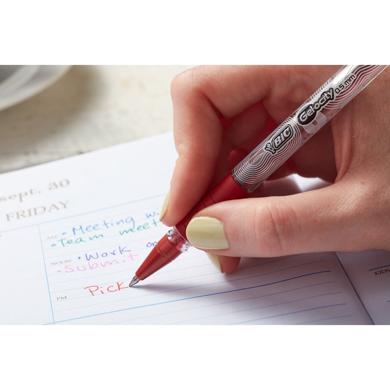 Gel Pen Set - 14 Assorted Medium Point Gel Pens for Writing and Doodling