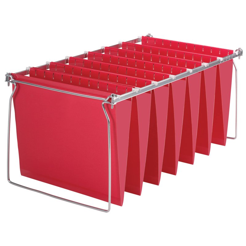 Adjustable Letter Size Hanging File Folder Frame - Pack of 6
