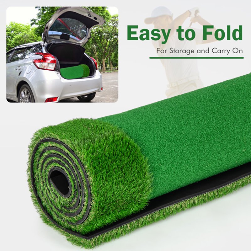 Golf Putting Green with Realistic Artificial Grass – 10x3.3 ft Indoor/Outdoor Training Mat