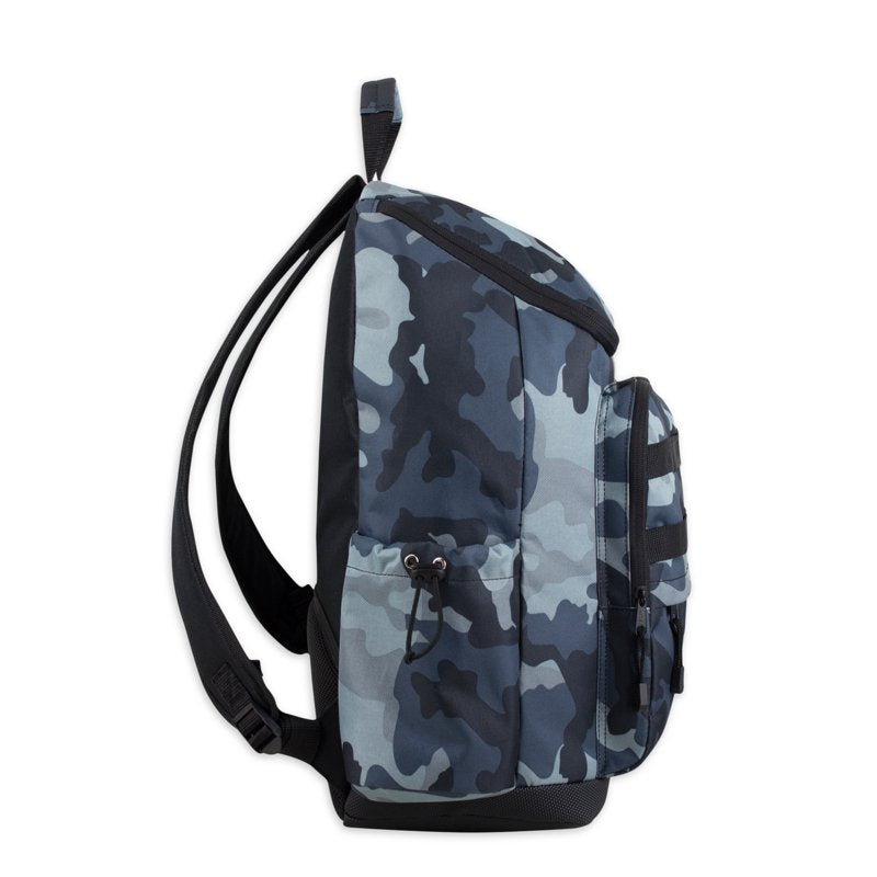 Unisex Outdoor Cargo Backpack with Top Loading Design and Multiple Compartments