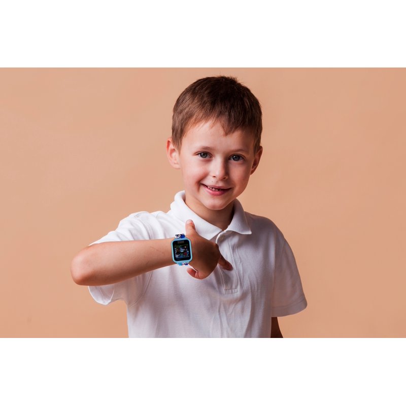 Kids Smart Watch with Silicone Strap and 42mm Blue Case — Unisex Child GPS & Touchscreen
