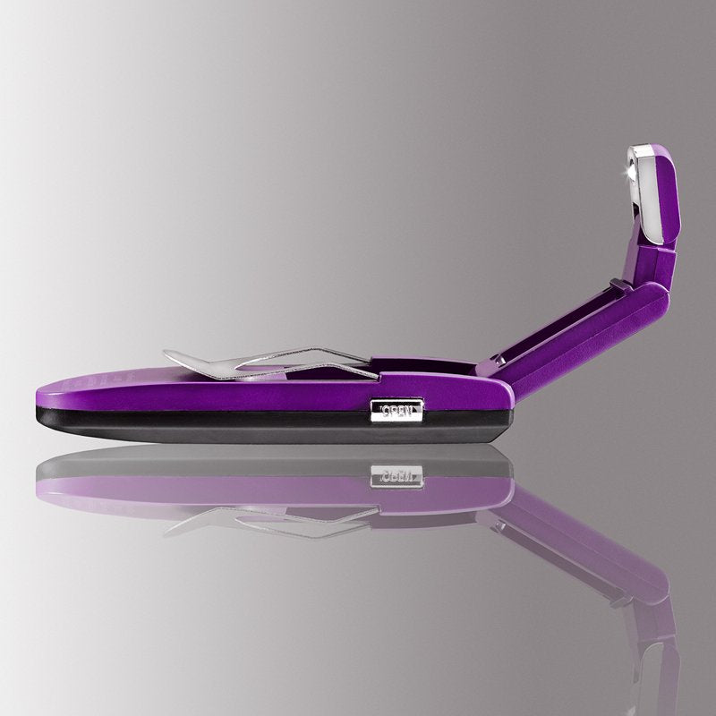 Adjustable LED Clip-On Book Light with Scripture Verse - Purple