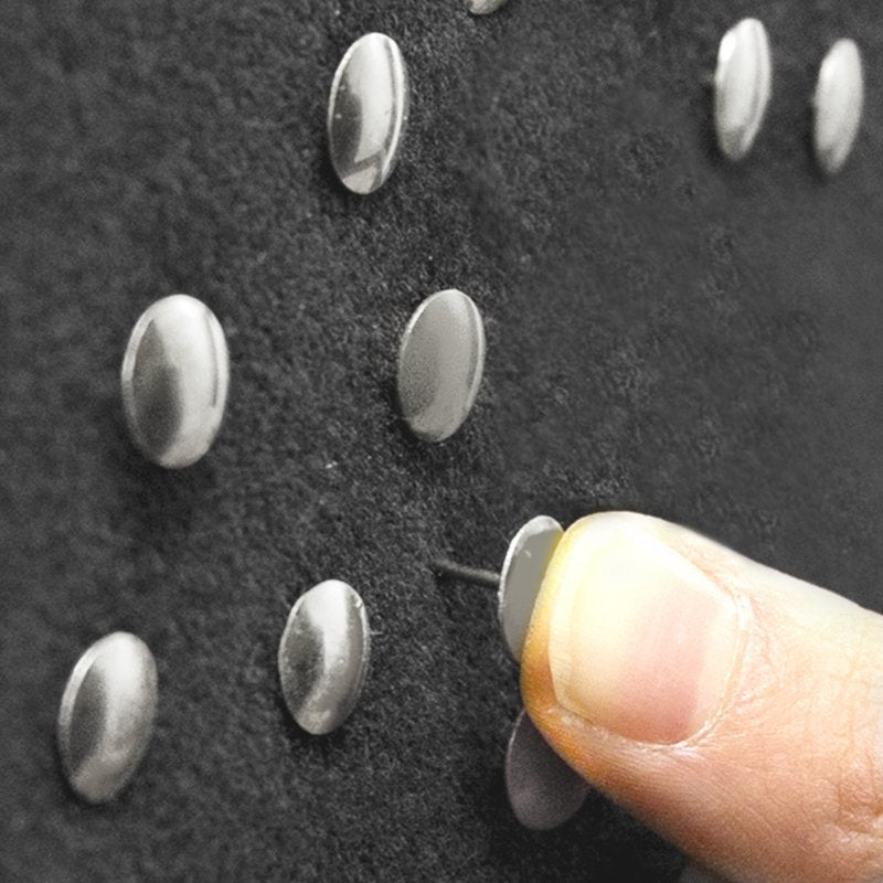 Nickel Silver Thumb Tacks 200 Count for Bulletin Boards & Crafts
