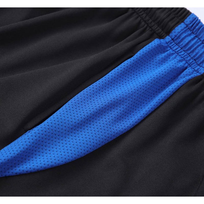 Mens Athletic Running Shorts - Lightweight Mesh with Pockets, Blue XXL (Variation: Blue)