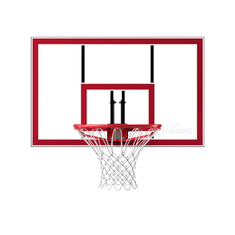 44-Inch Shatterproof Polycarbonate Basketball Backboard and Slam Jam Rim Combo