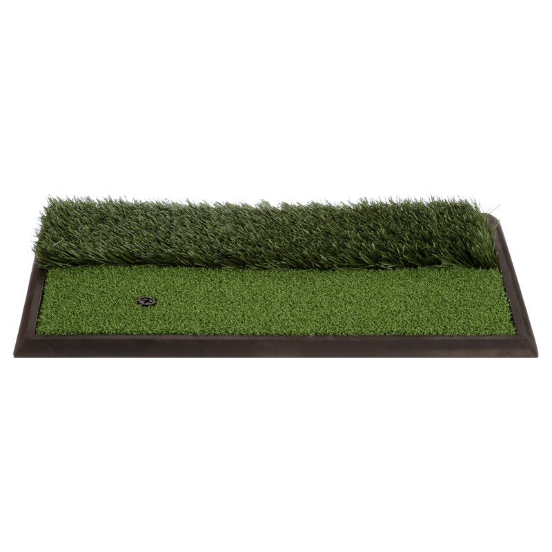 Dual Surface Practice Golf Mat - Indoor & Outdoor Turf Training Aid