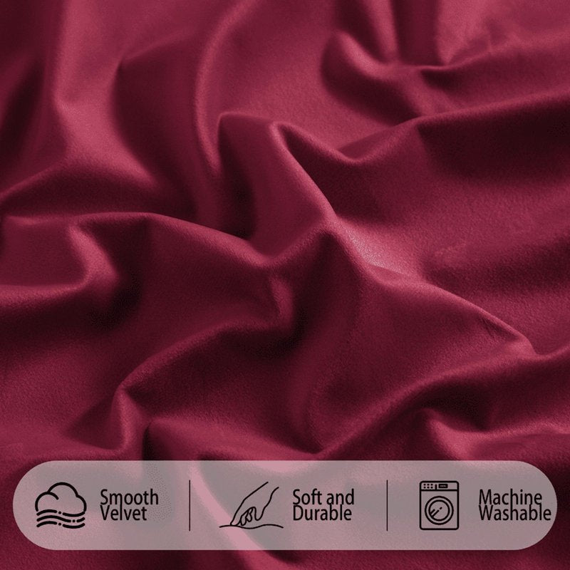 Luxury Velvet Insulated Blackout Curtains - Room Darkening Thermal Drapes