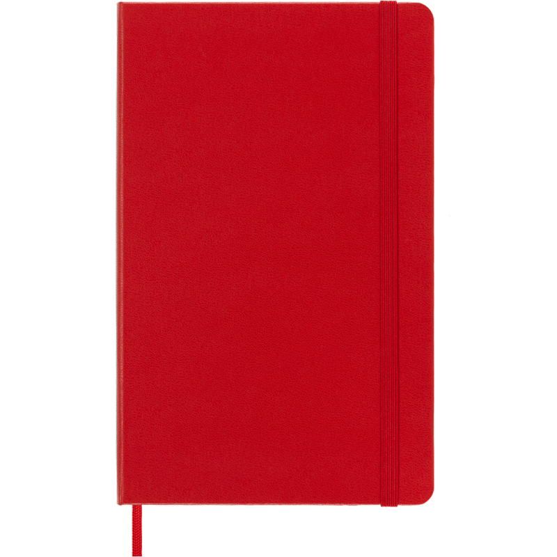 Large Scarlet Red Hardcover Notebook - Classic Moleskine Journal