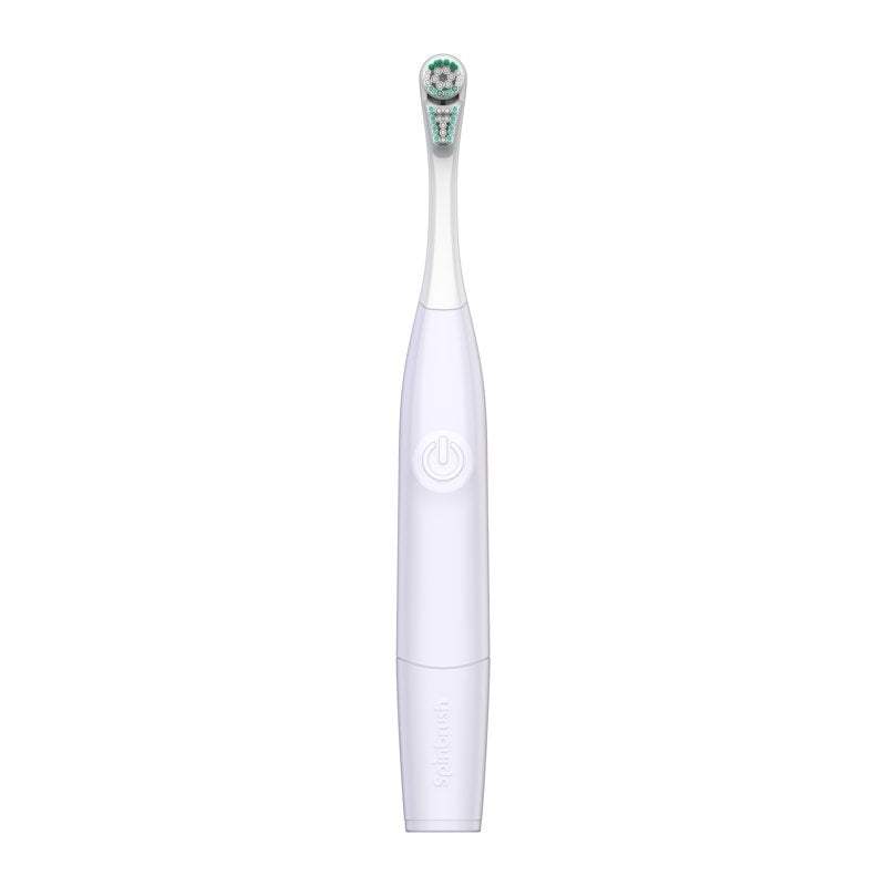 Electric Toothbrush for Adults Soft Bristles Battery-Powered Oral Care Light Blue