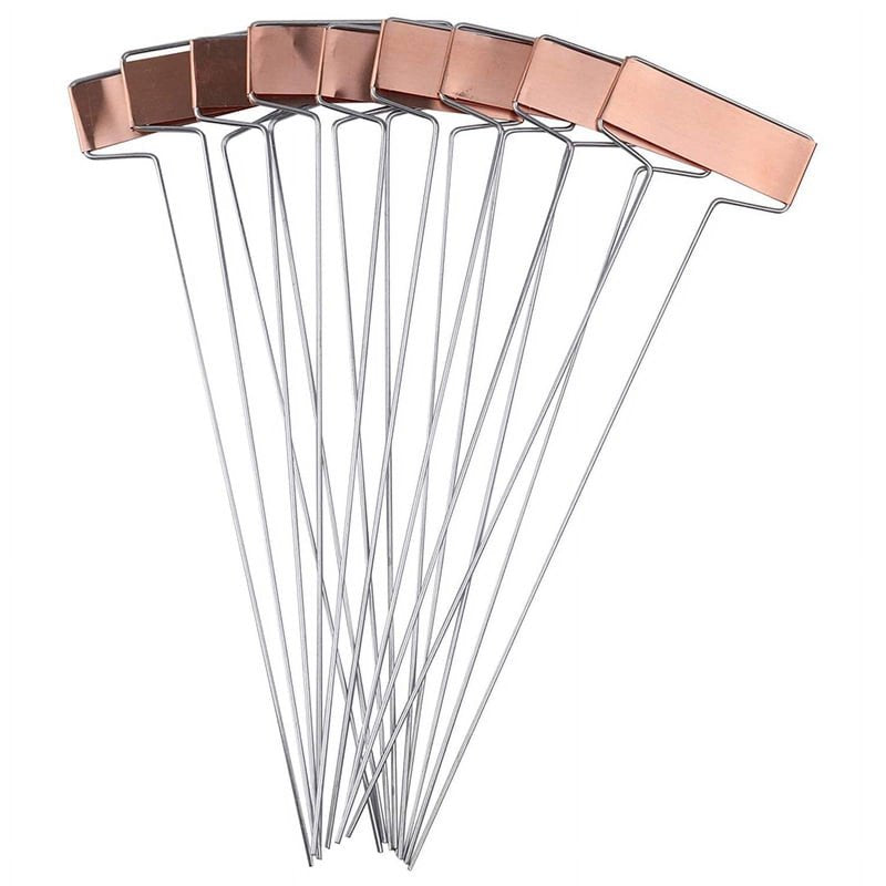 30 Pack 10 Inch Copper Plant Labels Garden Stakes Reusable Markers