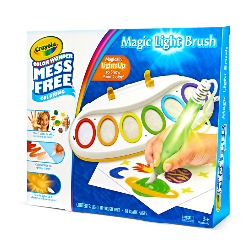 Mess-Free Kids Painting Set with Light-Up Brush - Toddler Art & Educational Toys