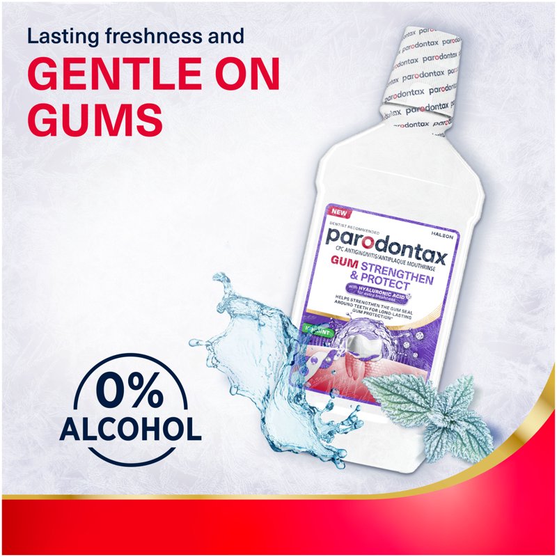 Gum Strengthen and Protect Icy Mint Mouthwash - 16.9 Fl Oz, Multipack Options