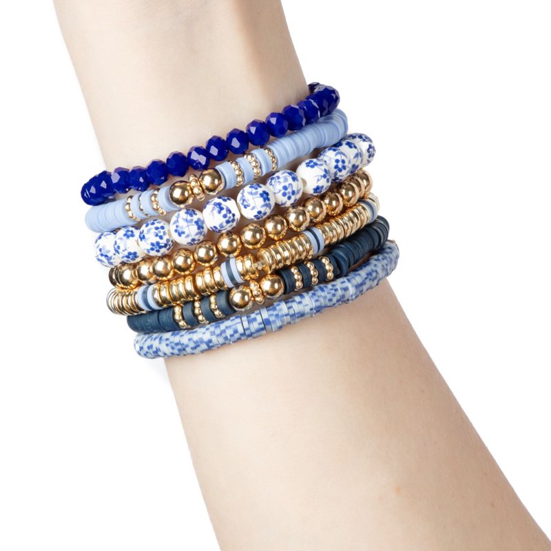 DIY Bead Bracelet Kit with 564 Beads for Custom Stack Bracelets - Unisex Adult Jewelry Making