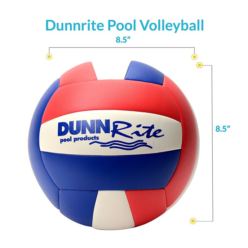 Stainless Water Volleyball Set for Pool - Regulation Size, Adjustable Net, Heavy-Duty Steel Posts