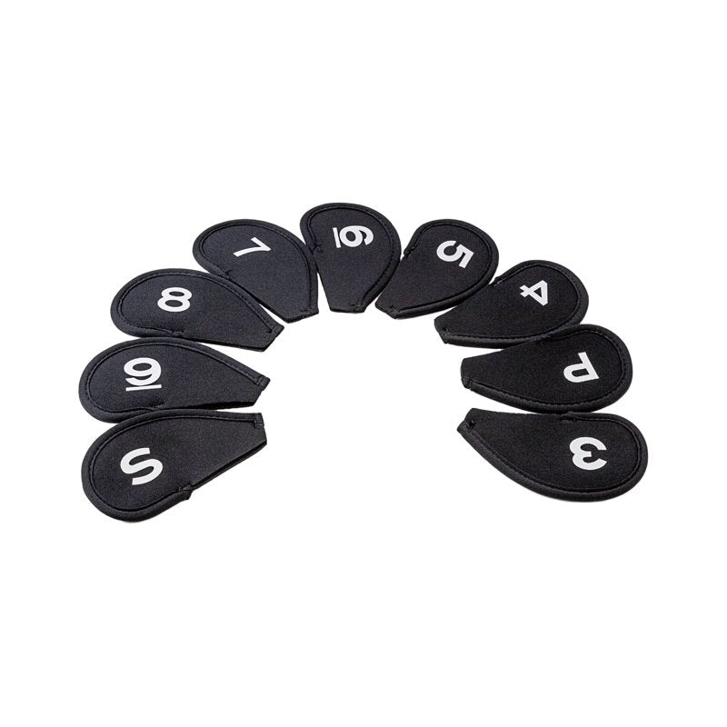 Neoprene Iron Club Covers Set - Protect Golf Clubs with Numbered Headcovers