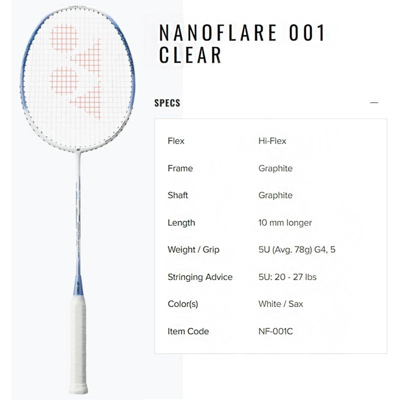 Badminton Racket - Graphite Frame, Strung, High Flex, Slim Shaft