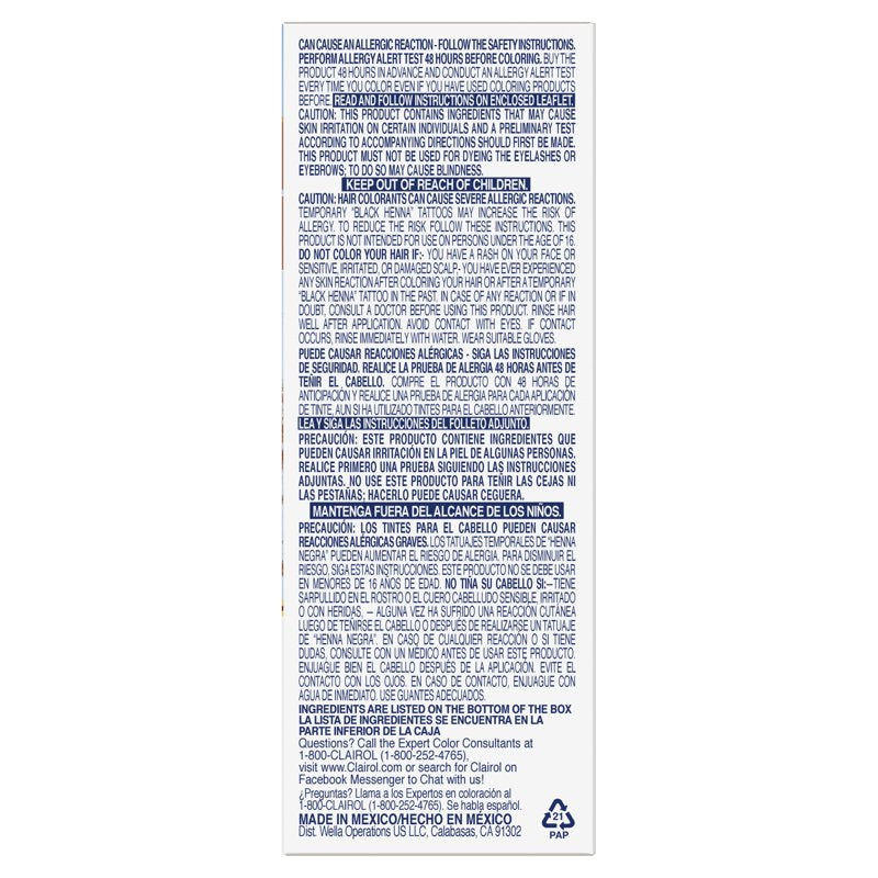 Permanent Hair Color Cream - Multiple Shades - 1 Application