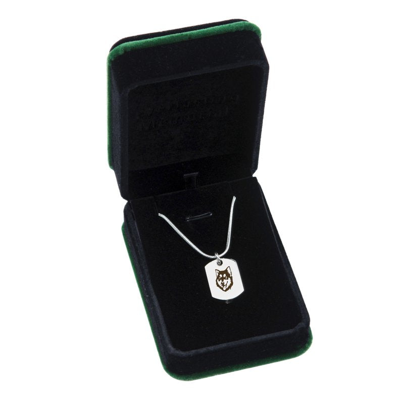 Memorial Pet Dog Tag Necklace for Ashes Keepsake Cremation Jewelry