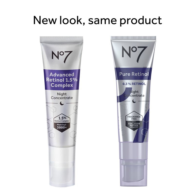 Retinol Night Concentrate with Collagen Peptides for Wrinkles - All Skin Types