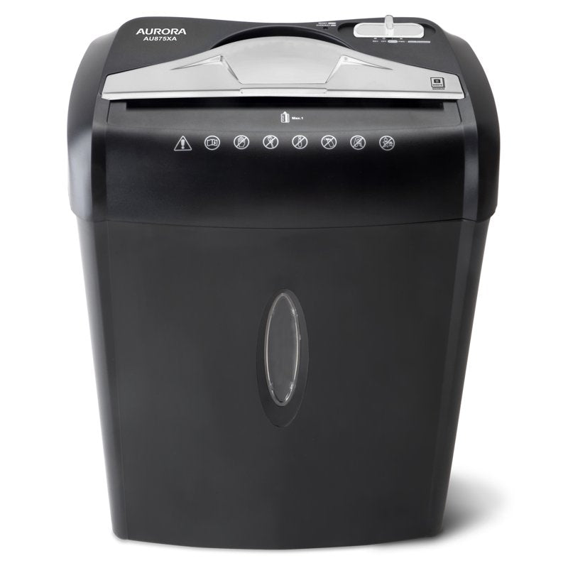8-Sheet Crosscut Paper & Credit Card Shredder with 3.7-Gallon Wastebasket